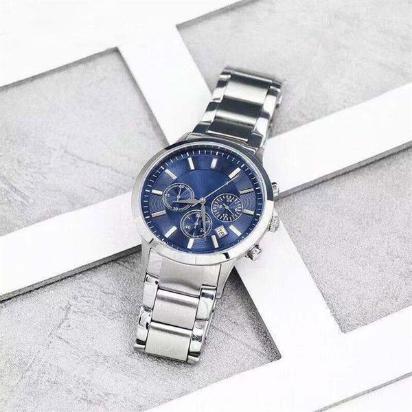 

whole luxury mens watch 42mm quartz business sports styles men designer watches full function work relojes hombre2188, Slivery;brown