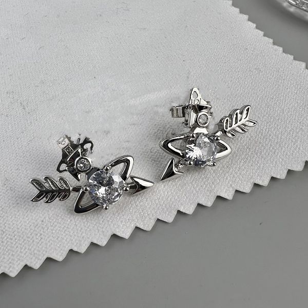 

fashion designer brand stud earrings luxury planet women jewelry saturn earing metal pearl earring cjeweler woman orecchini 77rtil, Golden;silver
