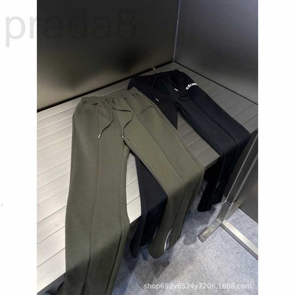 

women's jeans designer 23 spring/summer new elastic waist, straight barrel, wide leg, slim floor pants, simple casual pants 6vmw, Blue