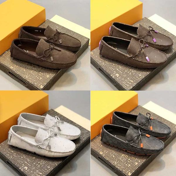 

designer shoes, dress shoes, men's casual peas shoes, luxury brand stars, non-slip outdoor driving shoes, outdoor men's business b, Black