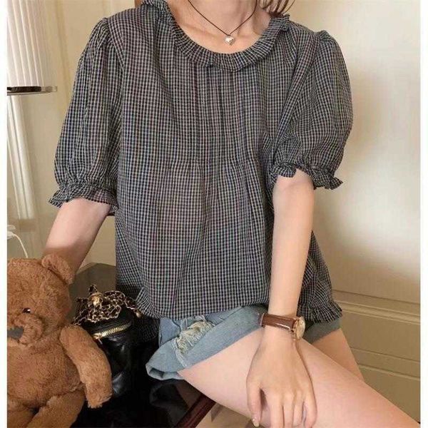 

retro anti aging thin doll womens blouses collar stringy selvedge shirt, White