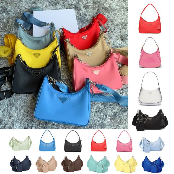 

fashion re-edition 2000 2005 triangle prad safino bag sling cross body for womens handbags nylon luxury clutch bag mens designers totes trav