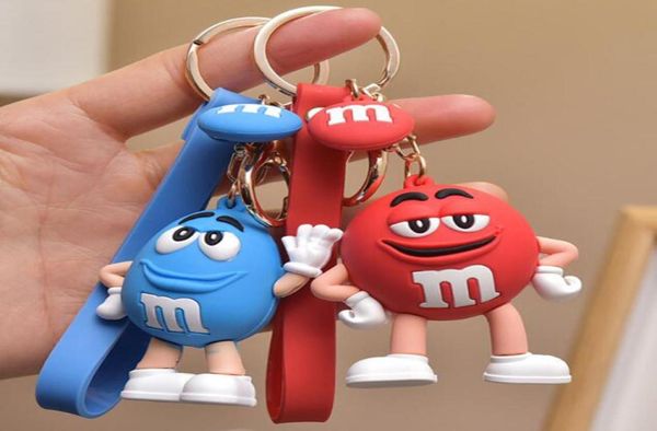 

colorfuls cartoon m doll keychains fashion accessories car key ring bag pendant gift4279364, Silver