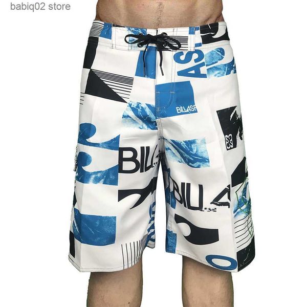 

men's shorts summer new men's surf beach pants fitness outdoor sports pants five-point pants swimming shorts color wide leg pants, White;black