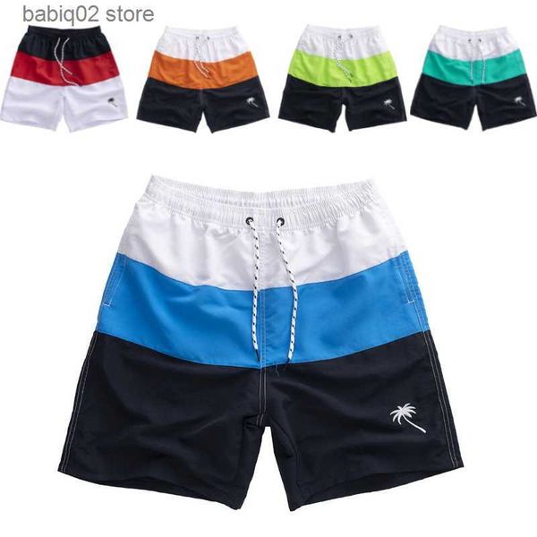 

men's shorts men's sports shorts running quick-drying five-point pants loose plus size leisure fitness shorts quick-drying swimmin, White;black