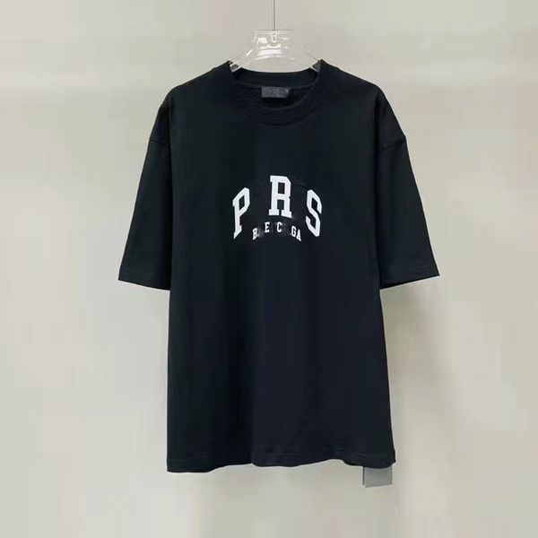 

mens designers t shirt man womens tshirts with letters print short sleeves summer shirts men loose tees asian size #002, White;black