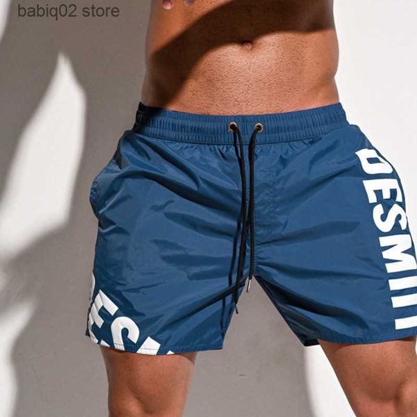 

men's shorts 2021 thin board shorts mens swimming shorts swimwear beach surf boardshort men swim trunk bath suit sport running short li, White;black