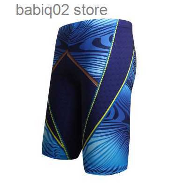 

men's swimwear men swim trunks waterproof quick dry bathing suit man diving long swimsuit boxer briefs gay beach shorts wear t230414