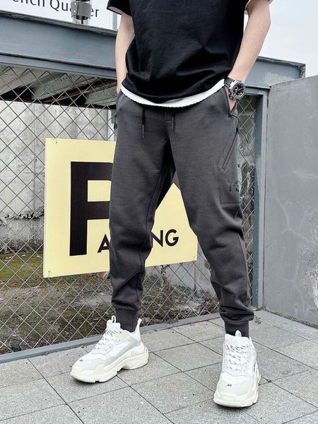 

mens pants womens spring and summer europe and america y3 high street overalls sports pants casual, Black