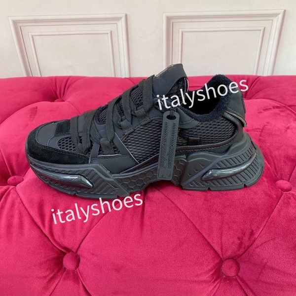 

new mens fashion sports shoes black rainbow heel trainer womens casual runner sneakers outdoor size2023