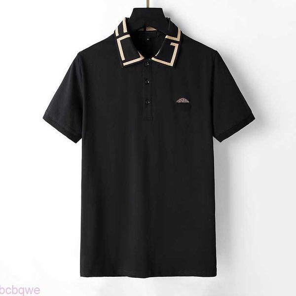 

tee polo black and men's white color fashion casual business classic embroidered head brand 100 cotton street hip hop wear palm guillot, White;black