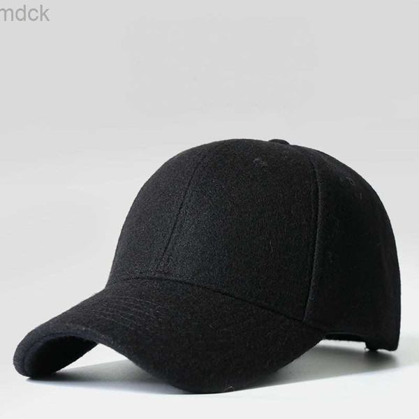 

ball caps man big bone large size hat cap male autumn and winter warm wool felt snapback hat men big sizes baseball caps 50-60cm 60-64cm, Blue;gray
