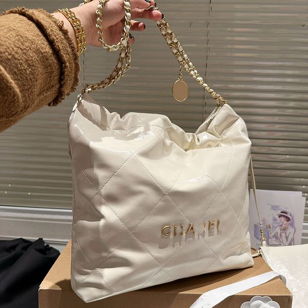 

22 maxi shopping bag women designer tote large capacity with coin charm and litter pouch matelasse chain gold letter shoulder handbags real