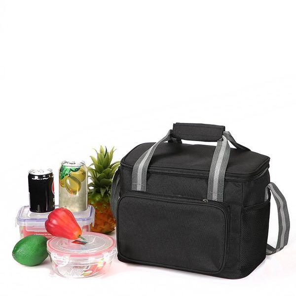

new thickened outdoor oxford cooler bag with shoulder strap fashion picnic portable bags thermal insulation large capacity lunch bag