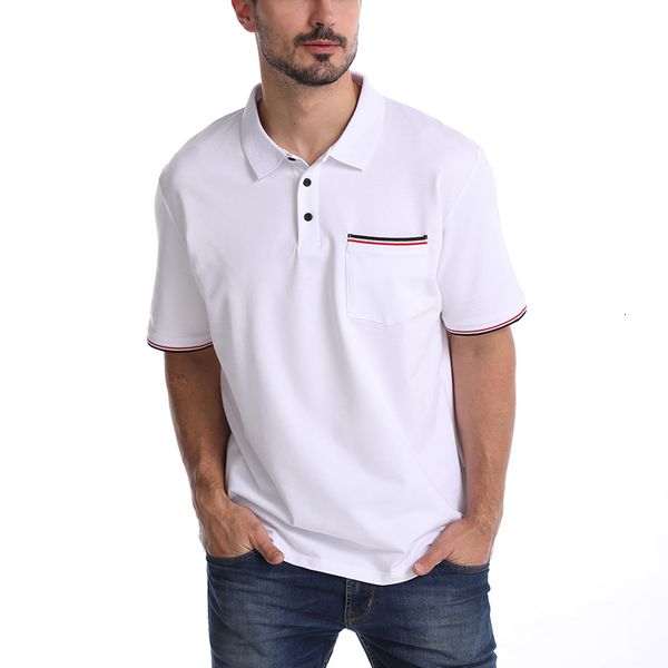 

men's polos men's short sleeve polo shirt 230414, White;black