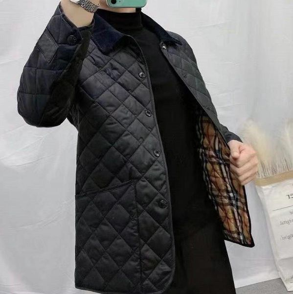 

autumn winter jacket new men's cotton jackets star same style overcoat clothing luxury classic high-quality mens casual coat outwear wo, Black;brown