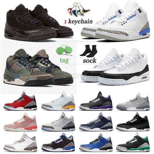 

jumpman 3 3s basketball shoes for men women trainers the gift patchwork georgetown new black cat racer blue designer sneakers unc rust pink