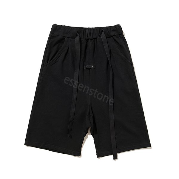 

summer casual men's designer fears of god short pants with drawstring series shorts jogging and running essentialsss cotton s-2xl iksl, White;black