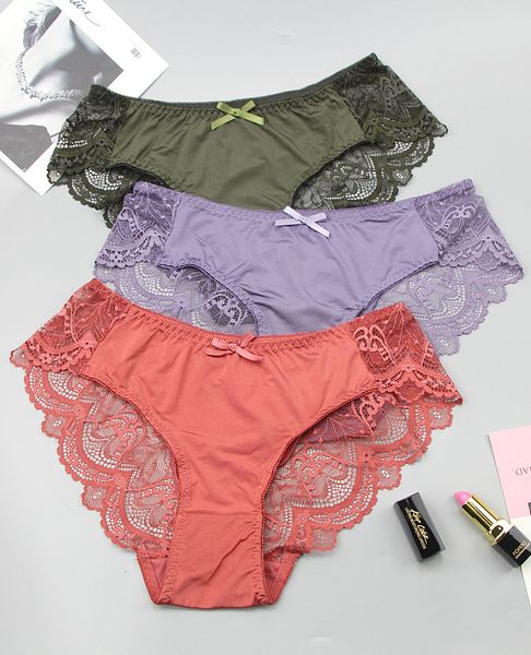 

women's panties womens l xl xxl xxxl xxxxl panties lntimates underwear calcinhas seamless plus size shorts lady flower briefs 230414, Black;pink