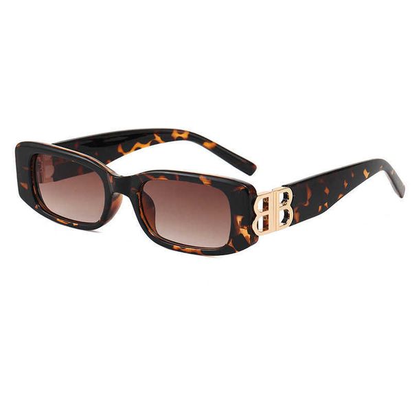 

2021 new harajuku fashion women's brand square sunglasses, White;black