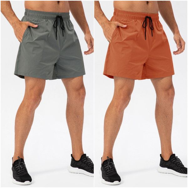 

ll-21415 men's shorts yoga outfit men pants running sport loose trainer short trousers sportswear gym exercise fitness wear elastic bre, White;black