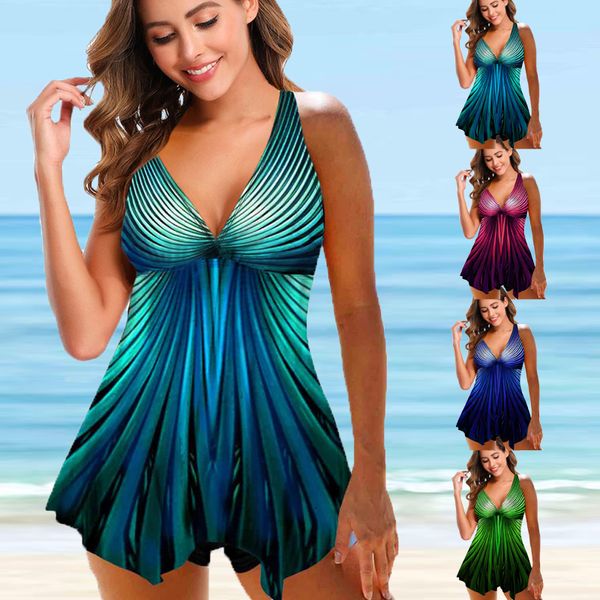 

women's swimwear women beachwear swim tankini monokini swimwear bathing suit two pieces swimsuits large tankinis printed beach summer s, White;black