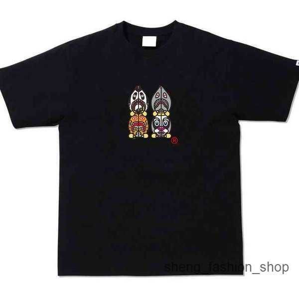 

bathing ape designer luxury apes classic mens and womens t shirt hip hop camouflage shark summer breathable versatile high street trend tees, White;black