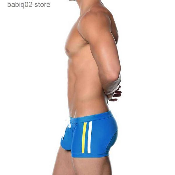 

men's swimwear swimwear mens nylon quick dry surfing board shorts male sport beach swimming trunks pouch bathing swimsuits t230414