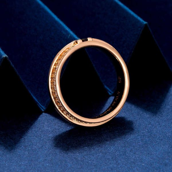 

high version tiffay double t ring with diamond for women 18k gold-plated s925 sterling silver light luxury small simple versatile design ful