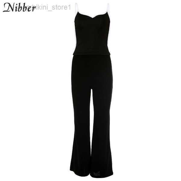 

women's two piece pants nibber autumn elegant pure camisole women 2two pieces sets office lady street tank suits mujer y200110 1 aivy, White