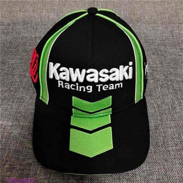 

outdoor sports car team racing hat baseball cap cotton embroidered pattern for kawasaki bae man motorcycle headign3285t, Blue;gray