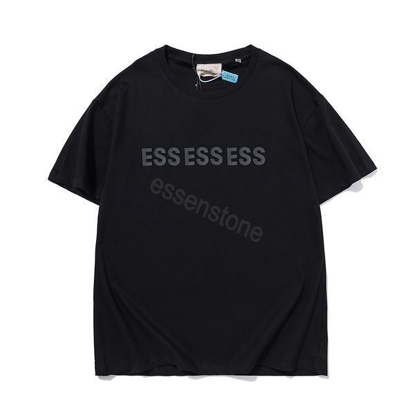 

summer essentialsss tshirt designer men's female tshirt men's loose elastic shorts sleeve casual chest f letter shirt luxury clot, White;black