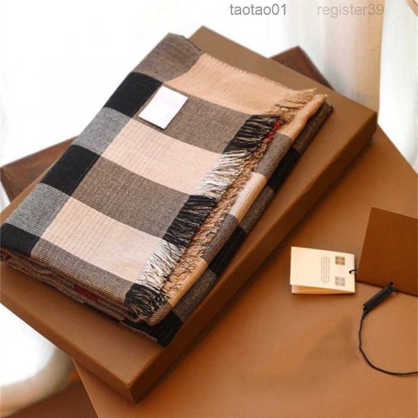 

classic plaid luxury designer scarf men women winter scarves ladies shawls wool cashmere tassel designers shawl 70cm x 180cmgjh5, Blue;gray