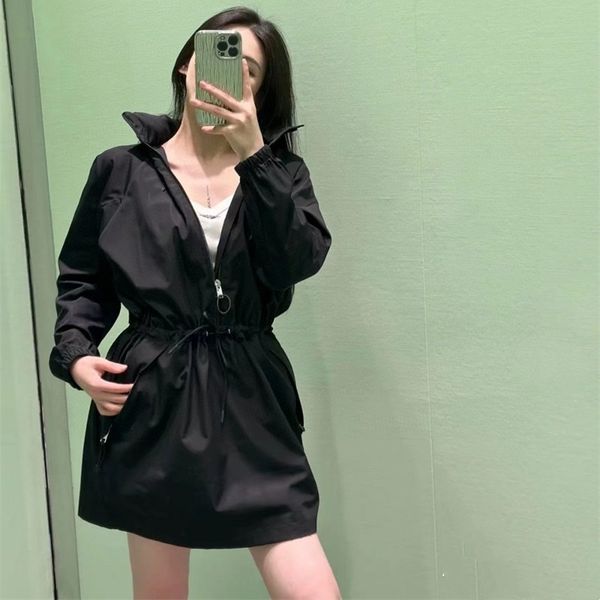 

womens designer clothing womens clothes casual dresses long sleeve hooded nylon waist fitted mini short black dress, Black;gray