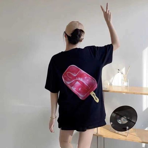 

t-shirts tee stus short sleeve ssy cotton men women fashion designer leisure casual high street hip hop t4mb, White;black