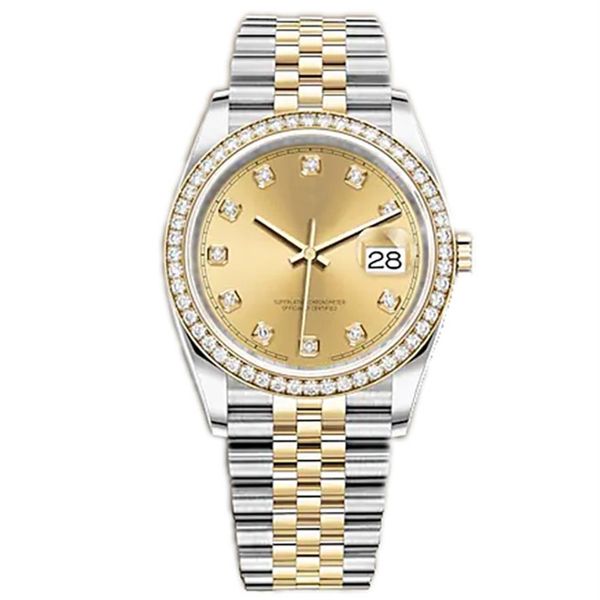 

watchbr-u1 quality 41mm 36mm automatic mechanical mens watches bezel stainless steel women diamond lady watch waterproof luminous 2199, Slivery;brown