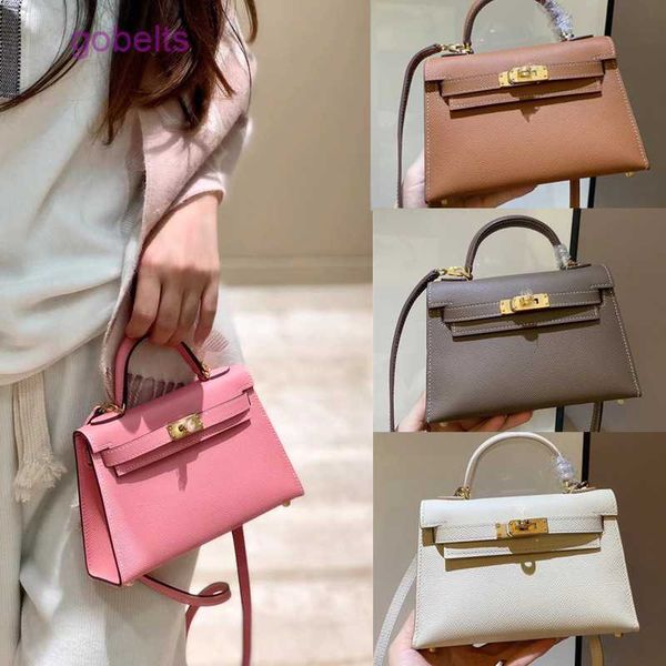

original hermss handbags kelys 2023 new genuine leather second generation bag mini palm cow one shoulder women's crossbody classic fash