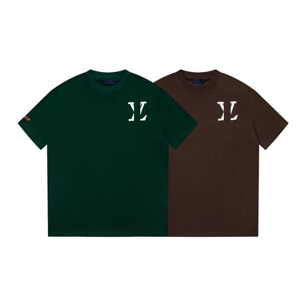 

tshirt oblique print tees short sleeve sell pure cotton trend hoodie fashion men tshirts clothing embroidered letters graphic t shirts us si, Black;brown