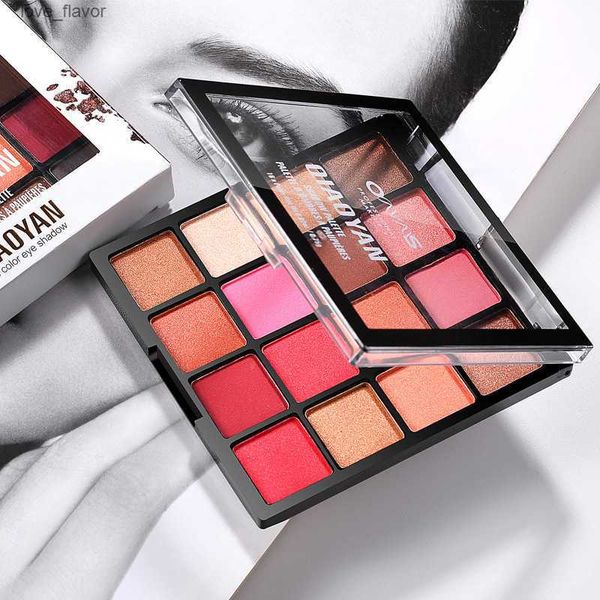 

16 colors peach blossom makeup pearl eye shadow dish color nude make-up beginners are not easy to dye make-up eye shadow 1951