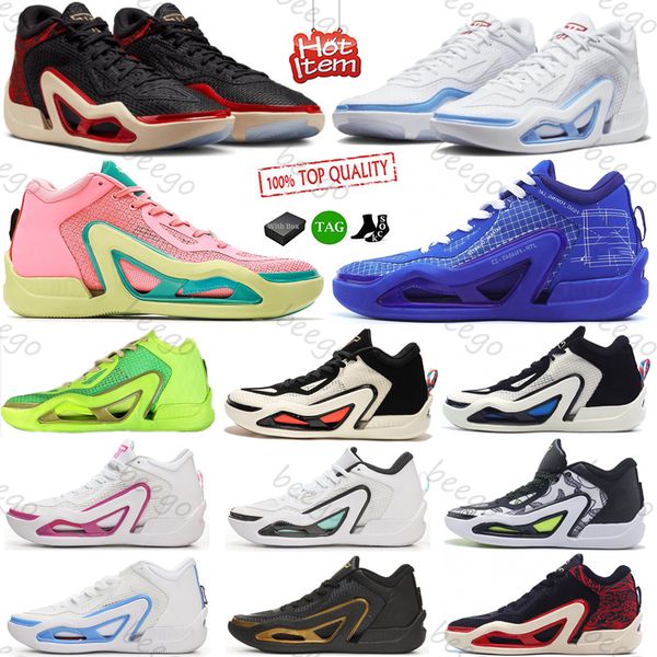 

with box mens jumpman basketball shoes jayson tatum 1 archer ave white blue red fresh ink chicago black white sneakers tennis