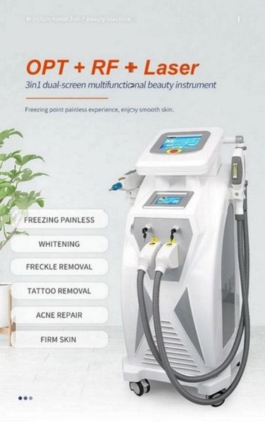 

laser machine opt ipl hair removal q switch nd yag laser tattoo removal machine rf face skin lift rejuvenation depilation machines, Black