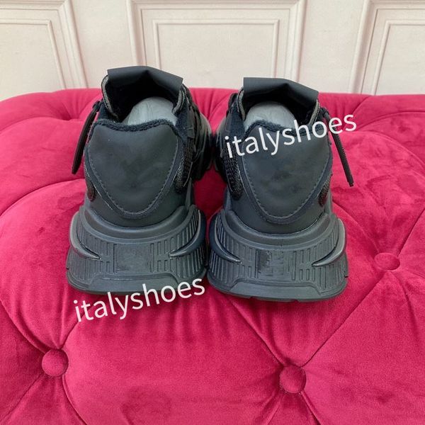 

mens fashion sports shoes black rainbow heel trainer womens casual runner sneakers outdoor size2023
