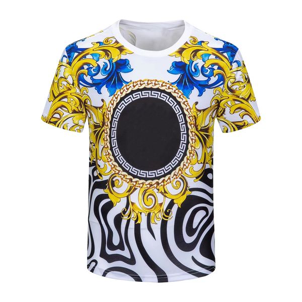 

aan2023 new cotton summer casual cool print short sleeve t-shirt men's fashion loose fashion half sleeve t-shirt -3xl, White;black