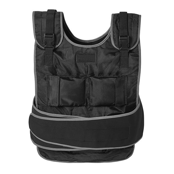 

weighted vest 20 pound includes adjustable strap  fits most black by crank