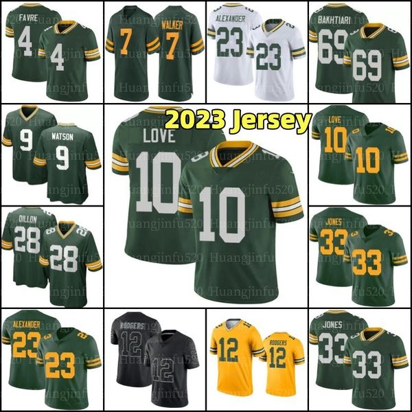 

aaron jones 10 love jersey a.j. dillon football packer jaire alexander david bakhtiari sammy watkins jerseys green mason crosby christian wa, Black;red