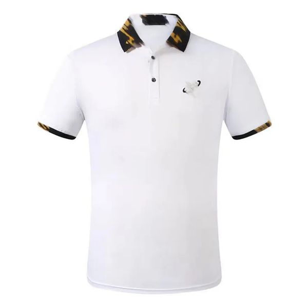 

t shirt polos 2023 summer brand clothes luxury designer poloshirts casual polo fashion snake bee print embroidery t shirt high street mens p, White;black