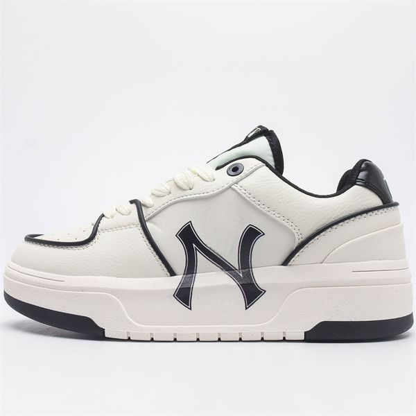 

2023super bowl casual shoes mens womens training sports shoes flat bottom leather lace up competition thick padded sports shoes, Black