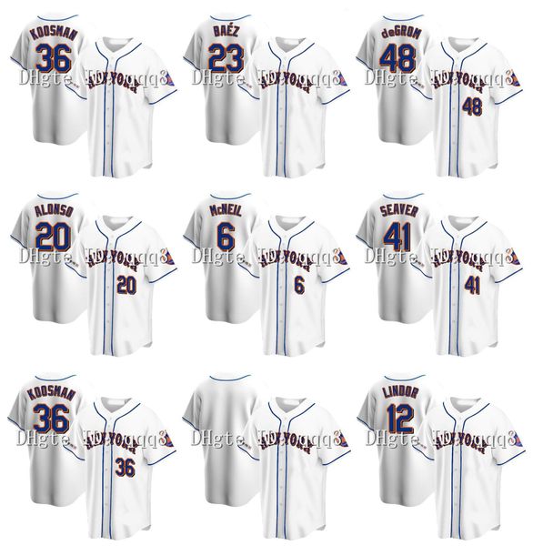 

9/11/2021 20th anniversary francisco lindor baseball jersey mets jacob degrom pete alonso new mike piazza dwight gooden keith hernandez jeff, Blue;black
