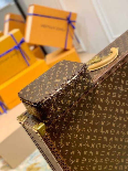 

luxury quality brand designer bags packing cube mm jewelry box m43689 letter handbags shoulder messenger bag 2io5, Black;white