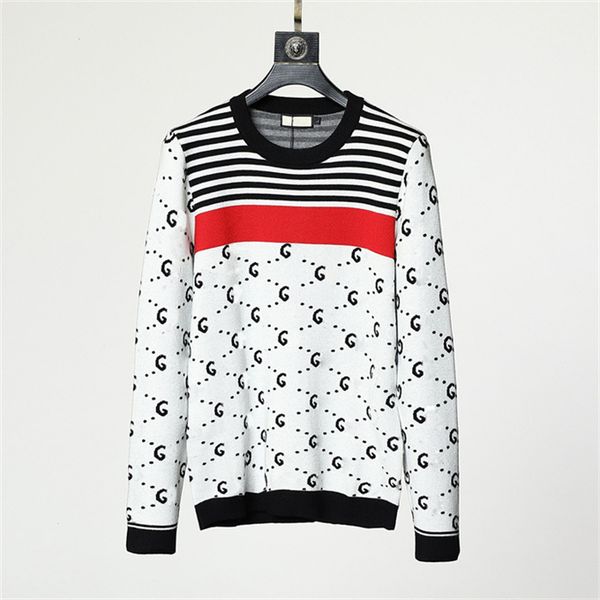 

european and american luxury designer sweaters mens with womens autumn winter long sleeve sweater knitted sweatshirtsm-3xl#09, White;black